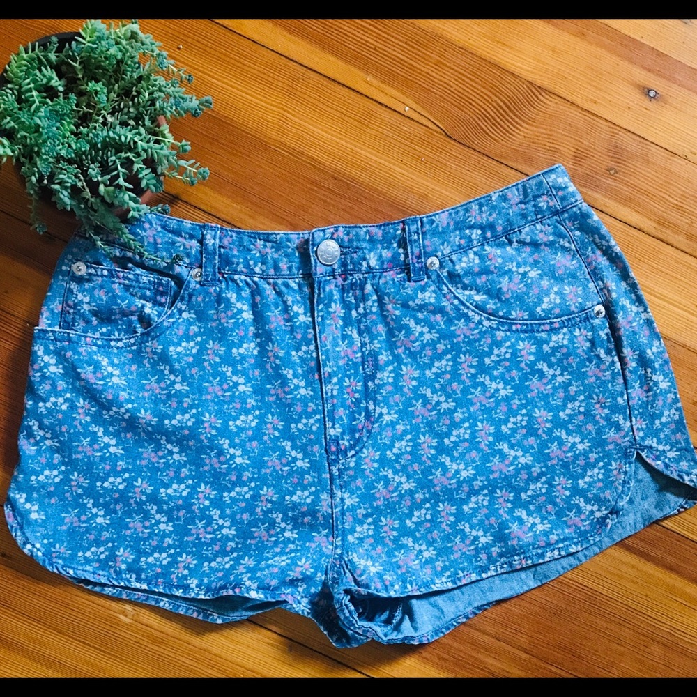 Moto for Topshop Flower Shorts - Size 6/28